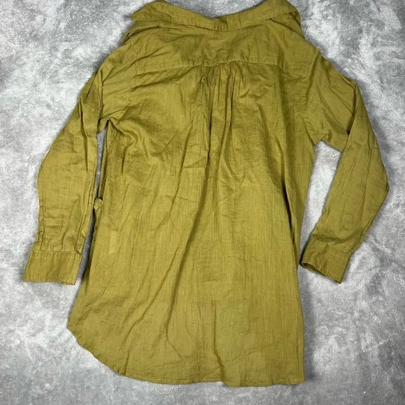 Free People Blouse Womens XS FP One Waverly Sheer Boho Hippie Long Sleeve Tunic - Picture 6 of 10